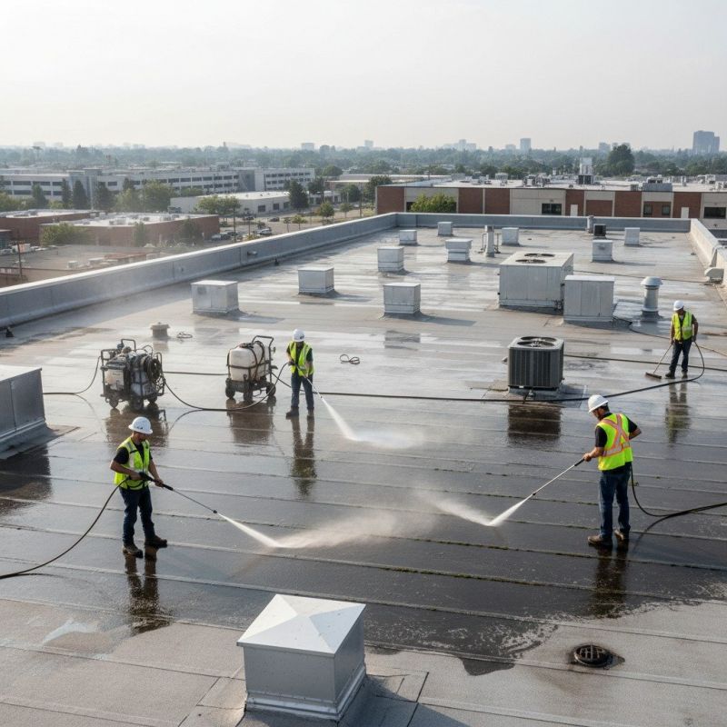 Commercial Power Washing detail